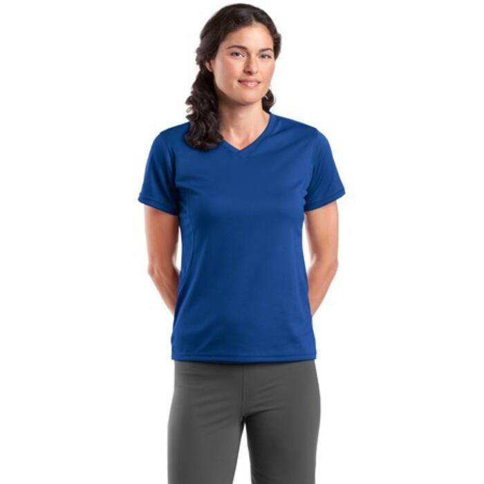 Dri Mesh® Ladies V Neck T Shirt Thumbnail
