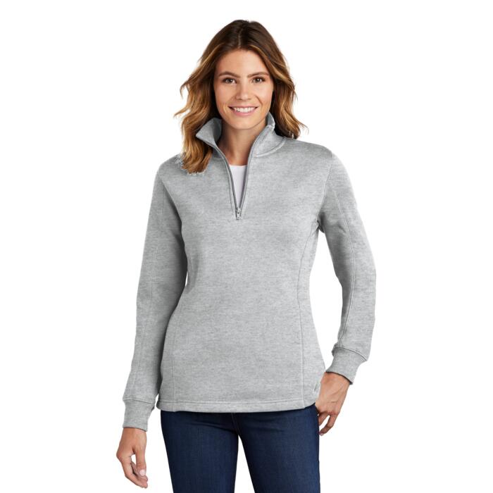 Ladies 1/4 Zip Sweatshirt Thumbnail