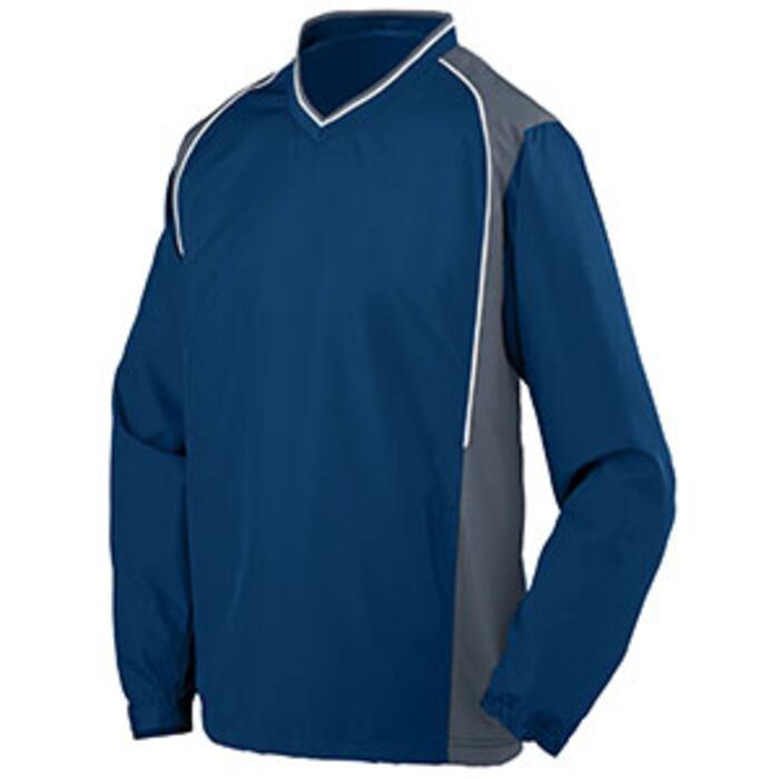 Adult Water Resistant Polyester Diamond Tech V-Neck Pullover Thumbnail