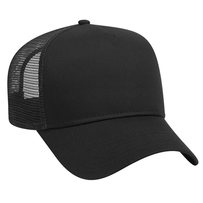 COTTON BLEND TWILL FIVE PANEL PRO STYLE MESH BACK TRUCKER HAT Thumbnail