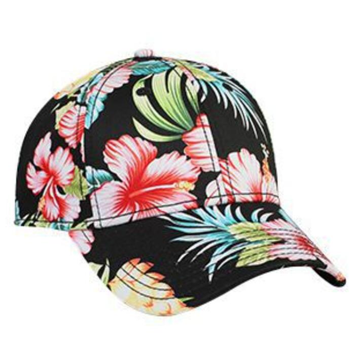 HAWAIIAN PATTERN COTTON TWILL SIX PANEL LOW PROFILE BASEBALL CAP Thumbnail