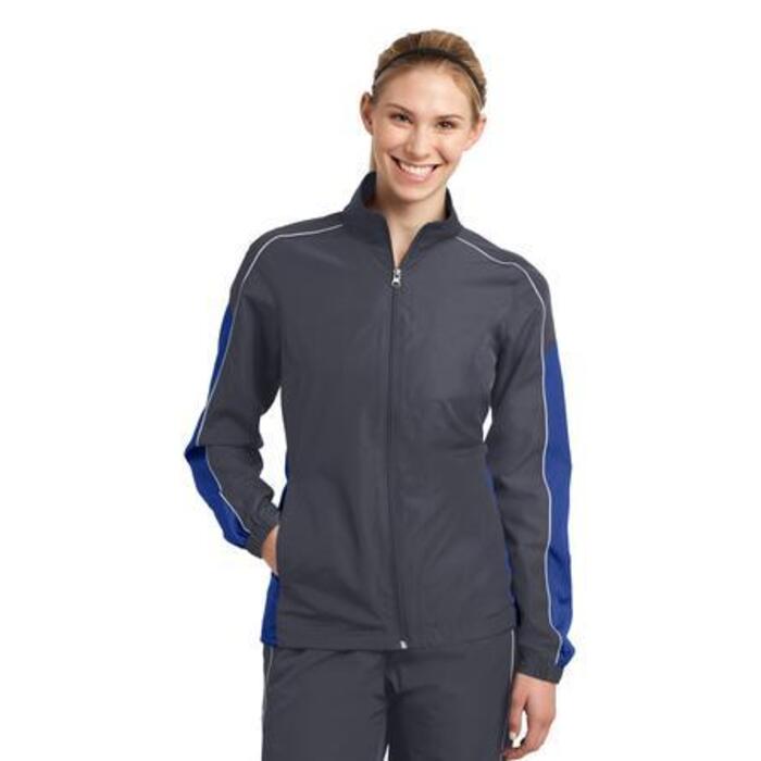 Ladies Piped Colorblock Wind Jacket Thumbnail