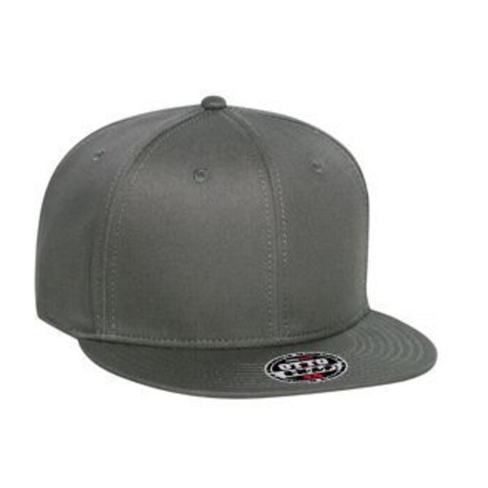 SUPERIOR COTTON TWILL ROUND FLAT VISOR "OTTO SNAP" SIX PANEL PRO STYLE SNAPBACK HAT Thumbnail