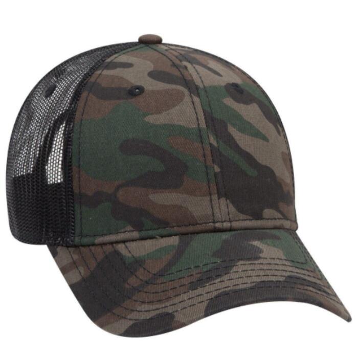 CAMOUFLAGE COTTON TWILL MESH BACK CAP Thumbnail