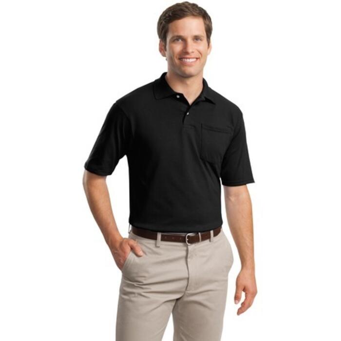 SpotShield™ Jersey Knit Sport Shirt with Pocket Thumbnail