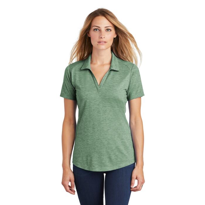 ® Ladies PosiCharge ® Tri Blend Wicking Polo Thumbnail