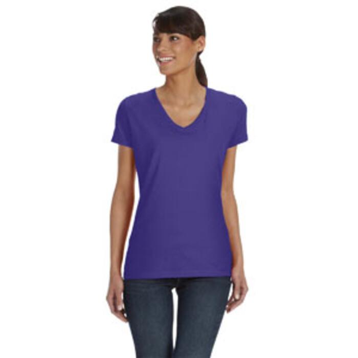 Ladies' 5 oz. HD Cotton™ V-Neck T-Shirt Thumbnail