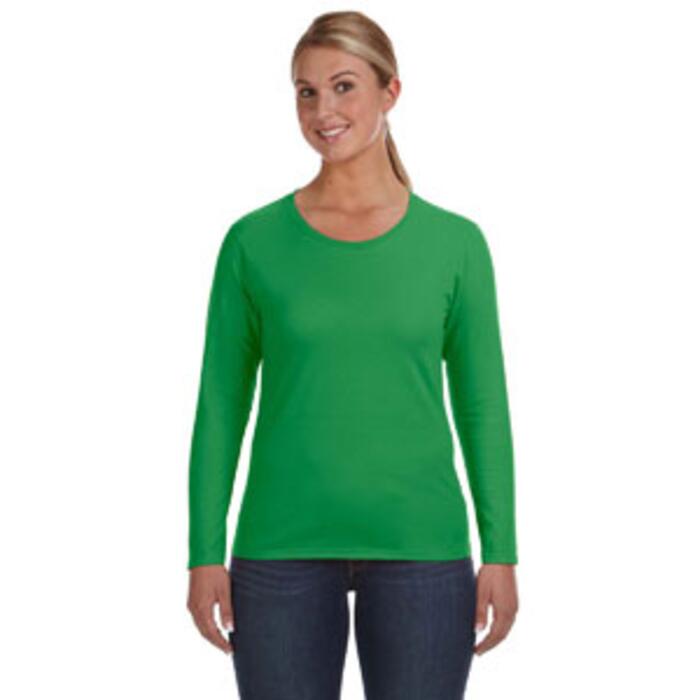 Ladies' Lightweight Long-Sleeve T-Shirt Thumbnail
