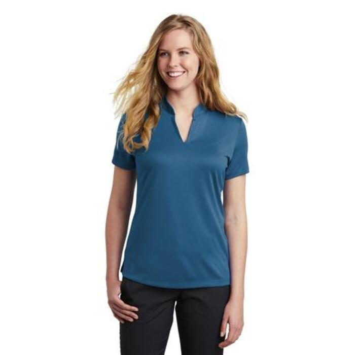 Ladies Dri FIT Hex Textured V Neck Top Thumbnail