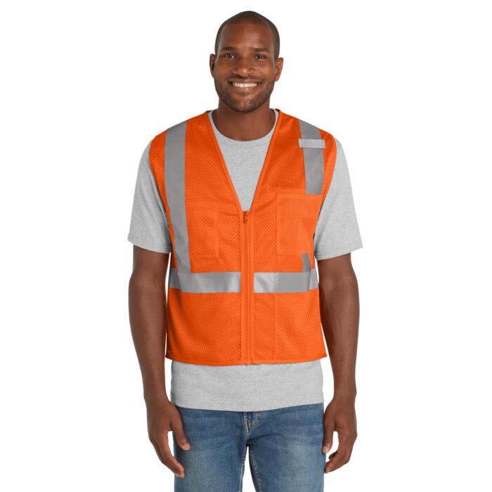 ® Ansi 107 Class 2 Mesh Zippered Vest Thumbnail