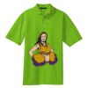 Poly Bamboo Charcoal Birdseye Jacquard Polo Thumbnail