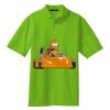 Poly Bamboo Charcoal Birdseye Jacquard Polo Thumbnail