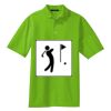 Poly Bamboo Charcoal Birdseye Jacquard Polo Thumbnail