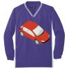 Youth Tipped V Neck Raglan Wind Shirt Thumbnail