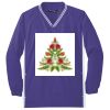 Youth Tipped V Neck Raglan Wind Shirt Thumbnail